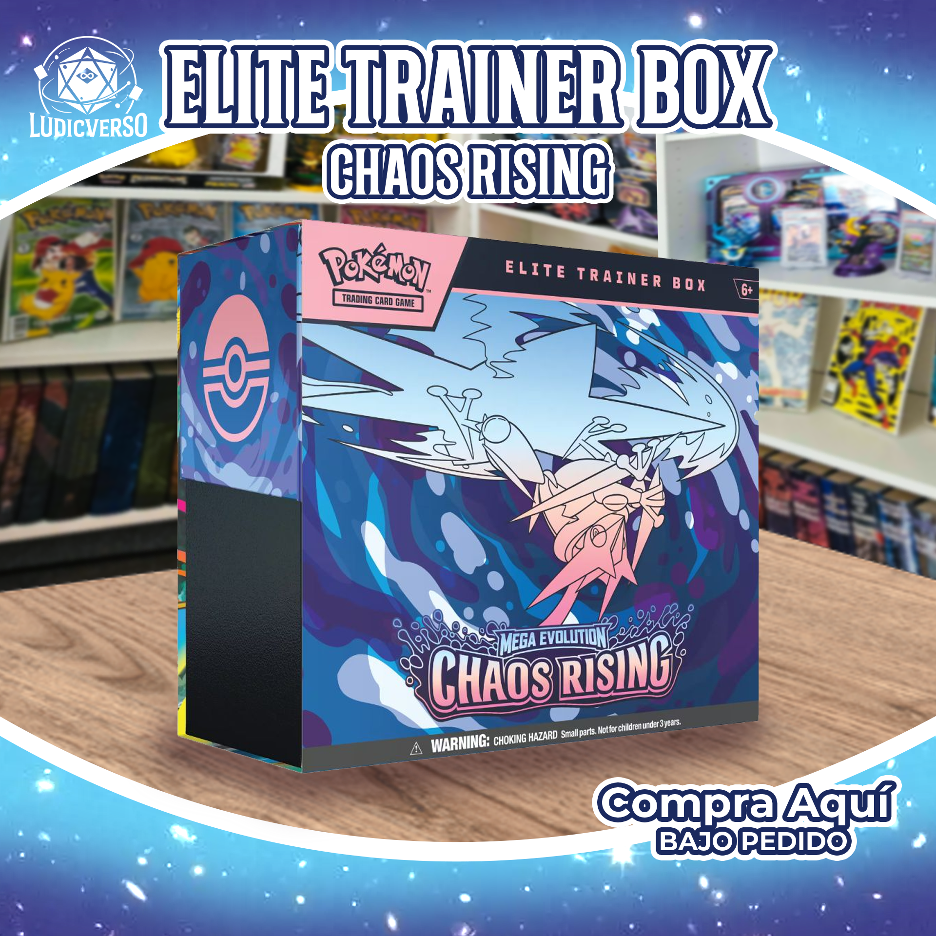 Elite Trainer Box de Chaos Rising Pokémon TCG ENG PREVENTA (240.000 TOTAL)