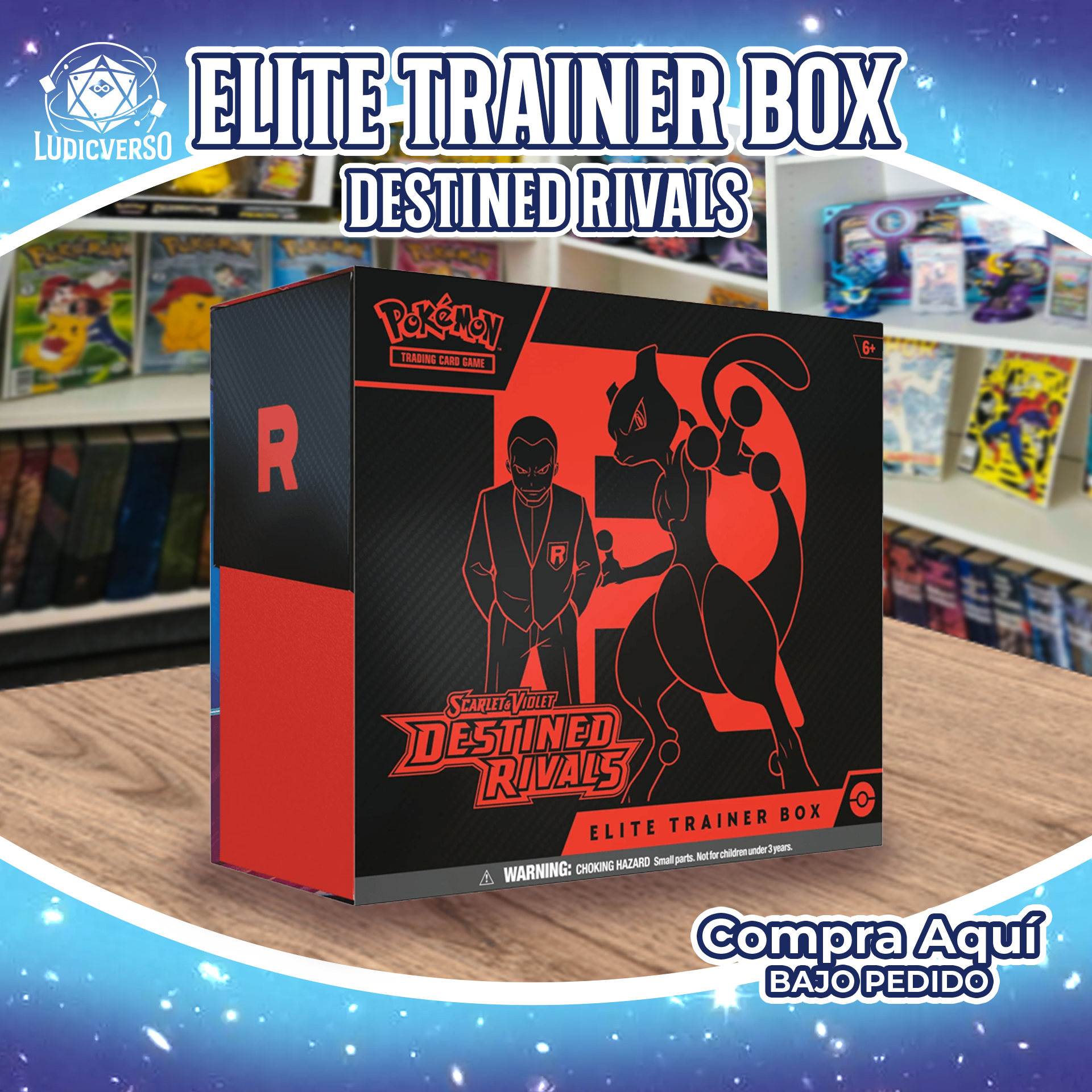 Elite Trainer Box de Destined Rivals Pokémon TCG ESP