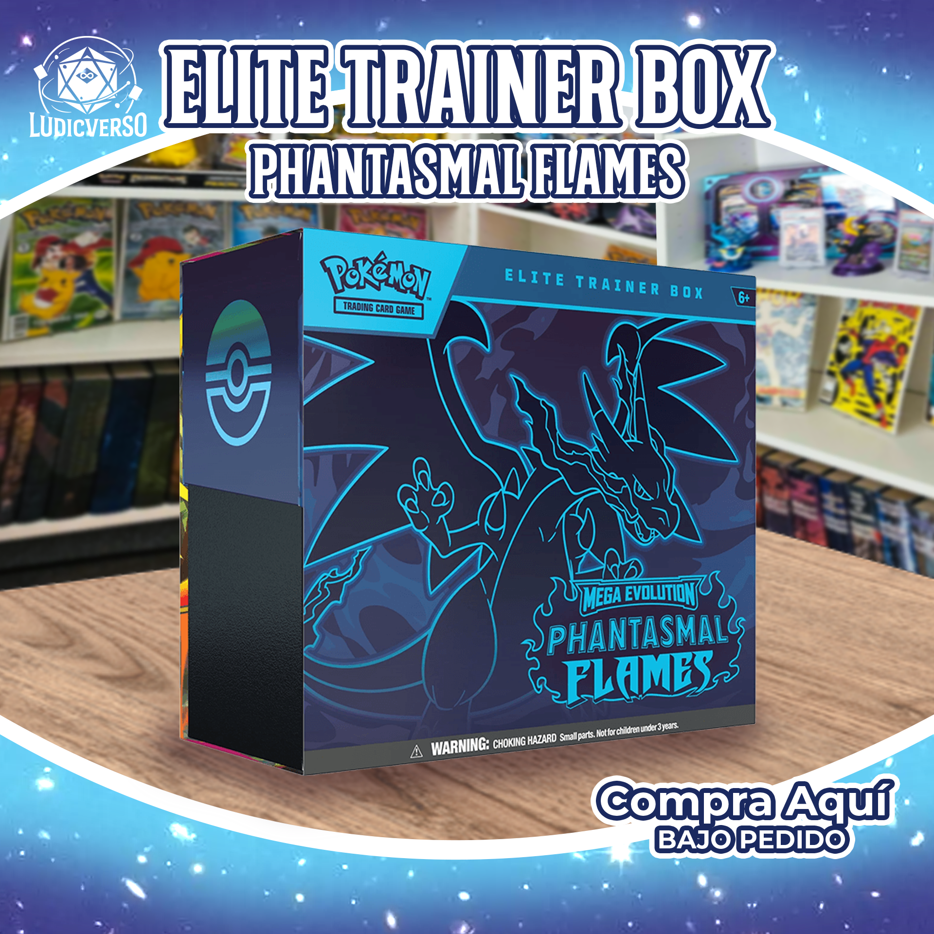 Elite Trainer Box de Phantasmal Flames Pokémon TCG ENG