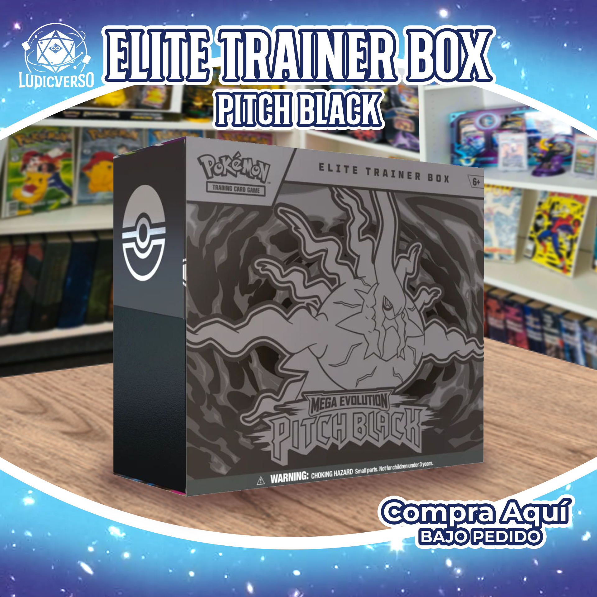 Elite Trainer Box de Pitch Black Pokémon TCG ENG PREVENTA (240.000 TOTAL)